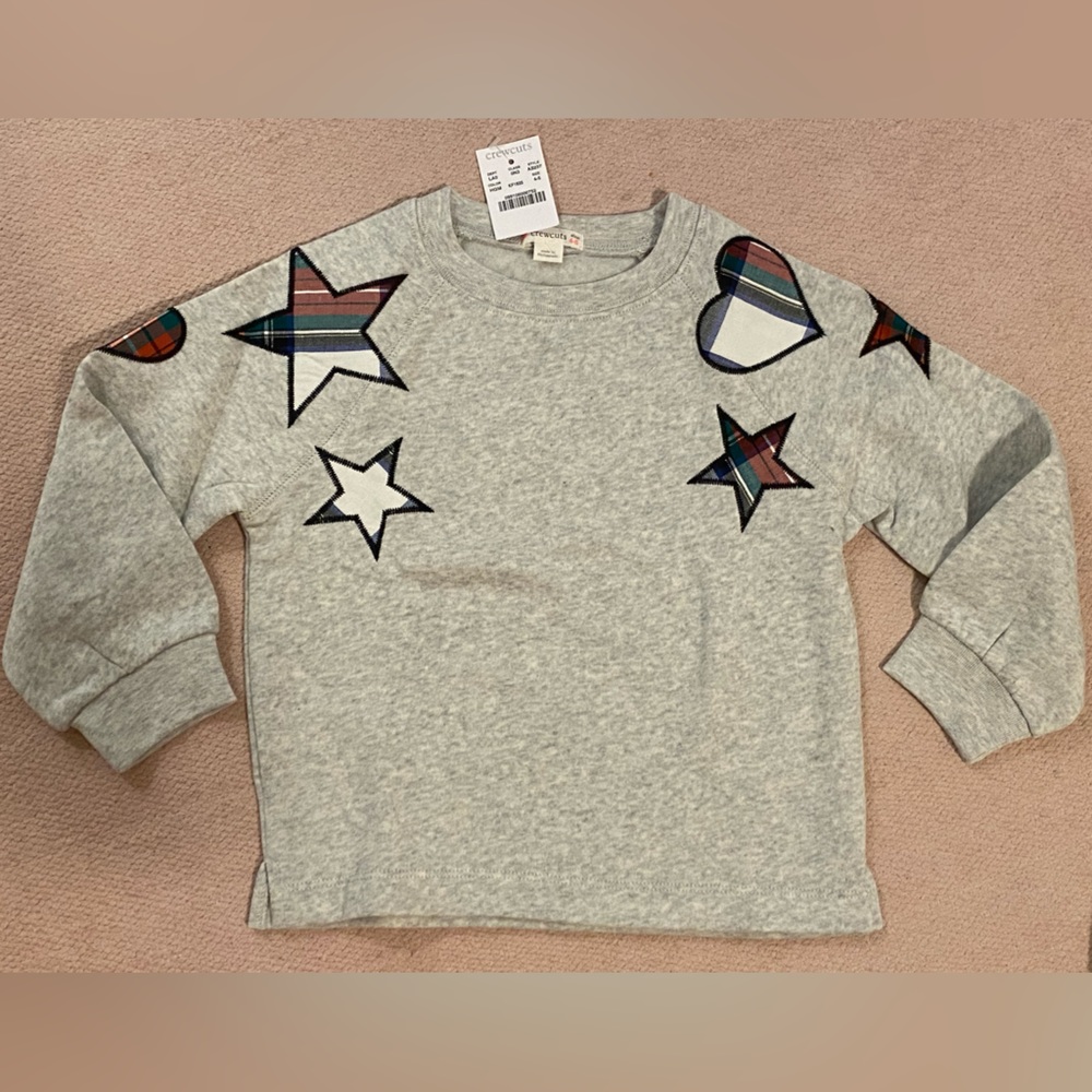 NWT CREWCUTS by J Crew Girls Sweatshirt - Size 4-5 years